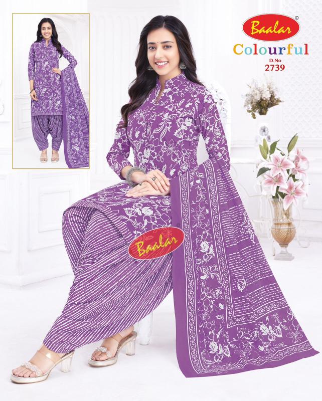 Baalar Colourful Vol-27 - Dress Material - Wholesale Catalog