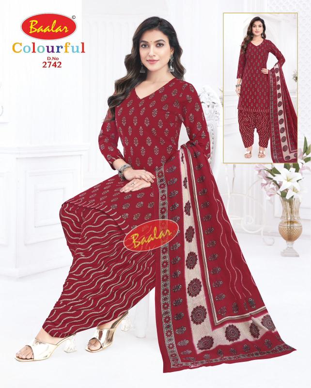 Baalar Colourful Vol-27 - Dress Material - Wholesale Catalog
