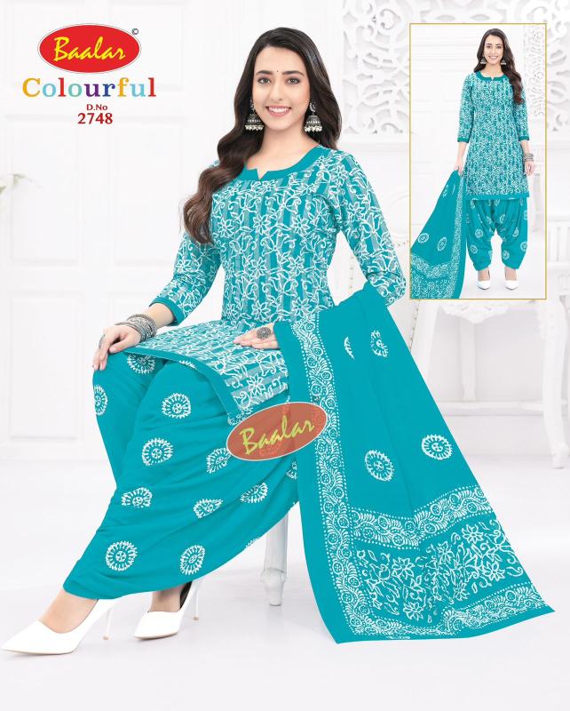 Baalar Colourful Vol-27 - Dress Material - Wholesale Catalog