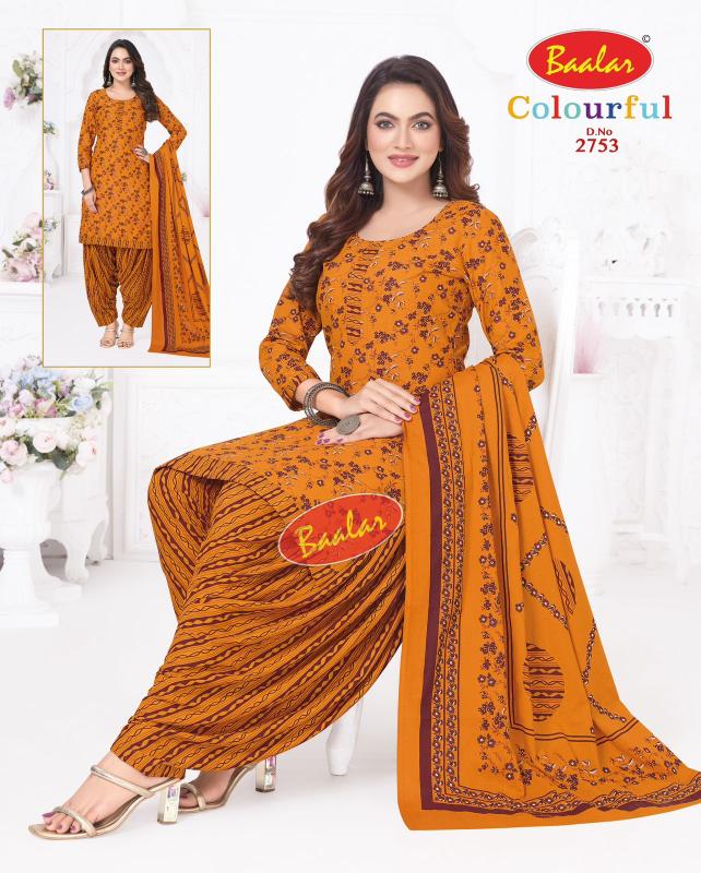 Baalar Colourful Vol-27 - Dress Material - Wholesale Catalog
