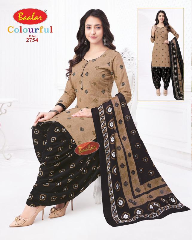 Baalar Colourful Vol-27 - Dress Material - Wholesale Catalog