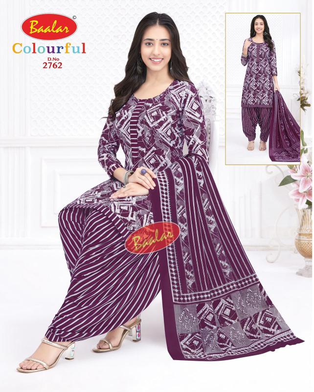 Baalar Colourful Vol-27 - Dress Material - Wholesale Catalog