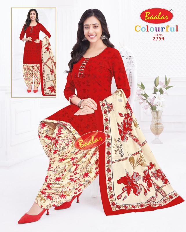 Baalar Colourful Vol-27 - Dress Material - Wholesale Catalog