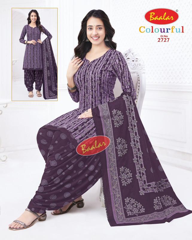 Baalar Colourful Vol-27 - Dress Material - Wholesale Catalog