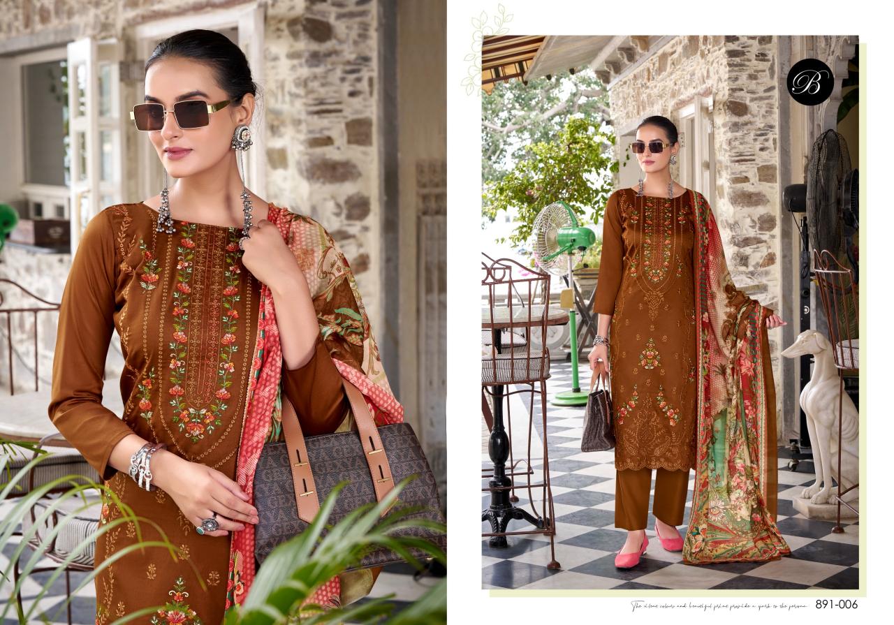 Belliza Zarqash Vol 10 catalog wholesale dress materials in pondicherry