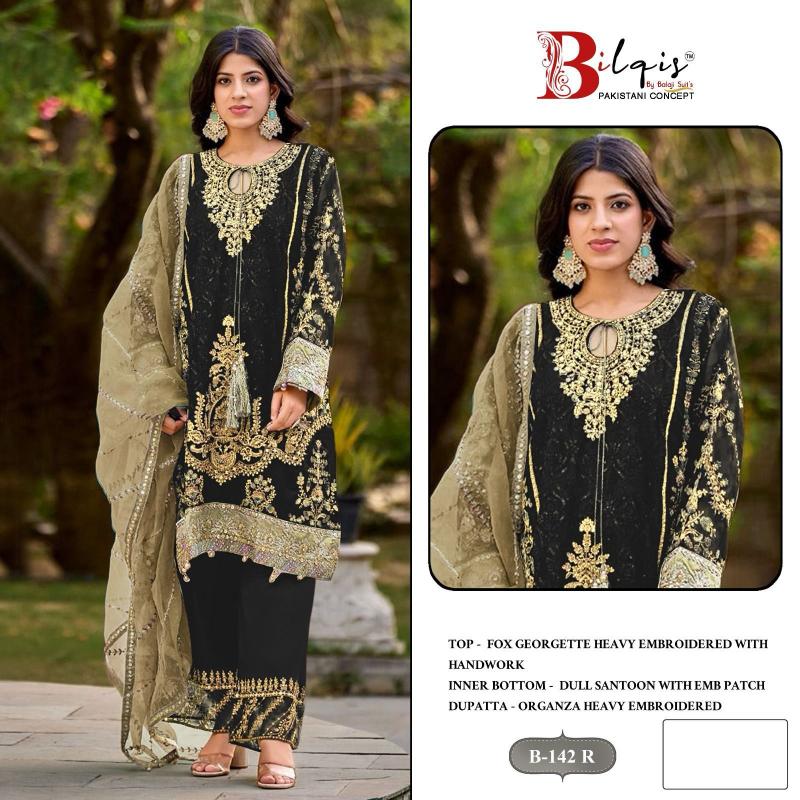 Bilqis B 142 A TO D catalog pakistani suits wholesalers in pakistan