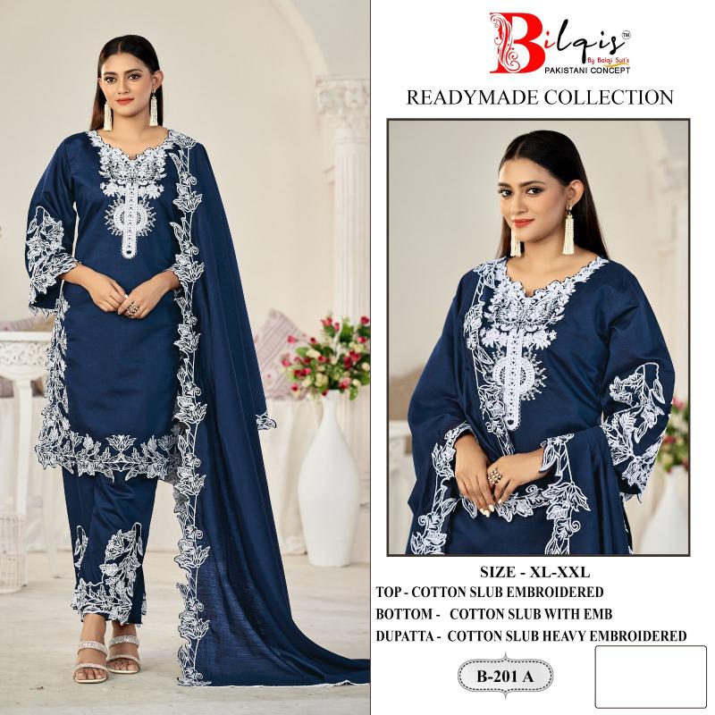 Bilqis B 201 A TO D catalog pakistani replica suits wholesale