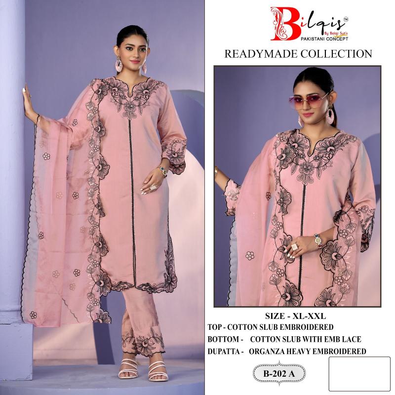 Bilqis B 202 A TO D catalog pakistani suits wholesale dealers in delhi