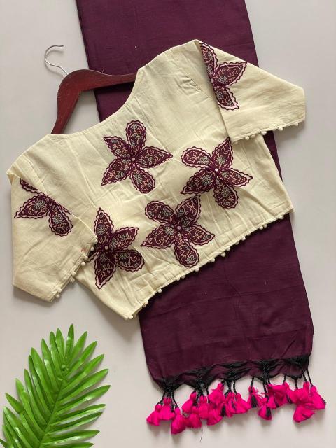 Blousewala Hk6 Khadi cotton Vol 5 catalog surat saree mill