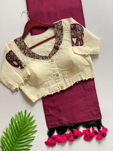 Blousewala Hk6 Khadi cotton Vol 5 catalog surat saree mill