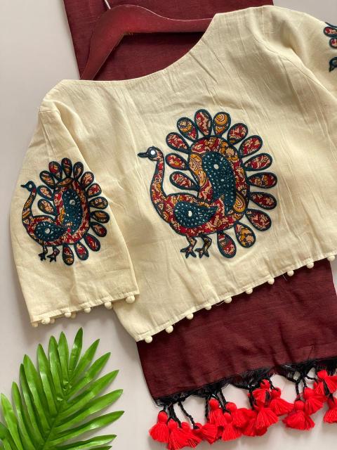 Blousewala Hk6 Khadi cotton Vol 5 catalog surat saree mill