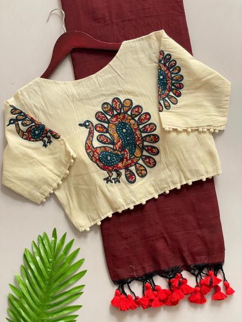 Blousewala Hk6 Khadi cotton Vol 5 catalog surat saree mill