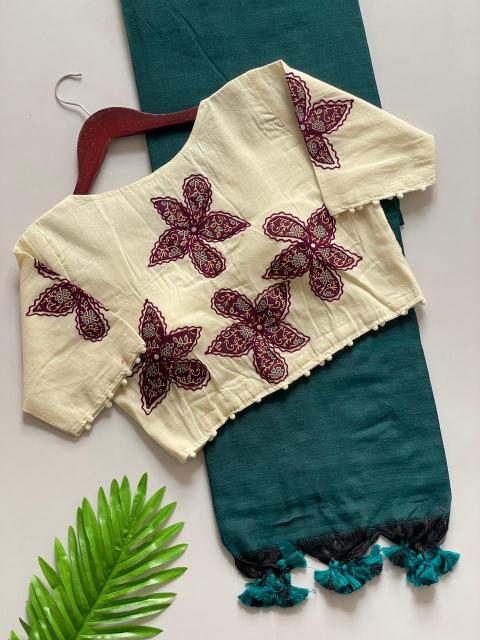 Blousewala Hk6 Khadi cotton Vol 5 catalog surat saree mill