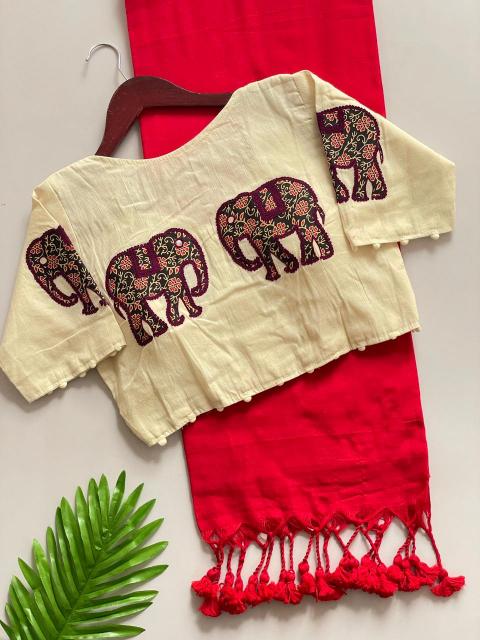 Blousewala Hk6 Khadi cotton Vol 5 catalog surat saree mill