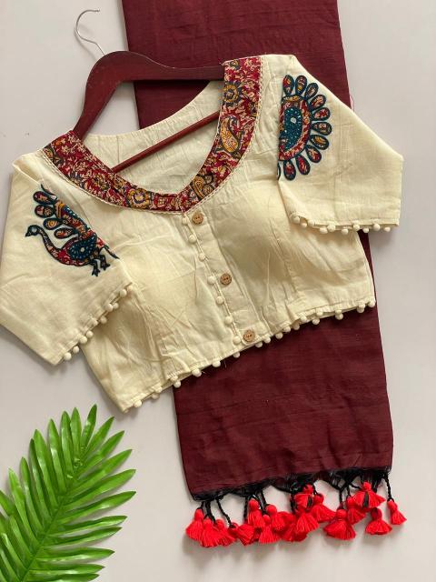 Blousewala Hk6 Khadi cotton Vol 5 catalog surat saree mill