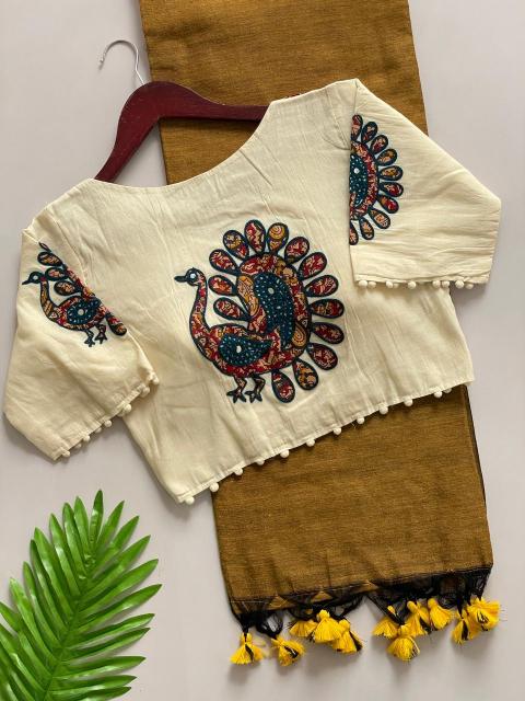 Blousewala Hk6 Khadi cotton Vol 5 catalog surat saree mill