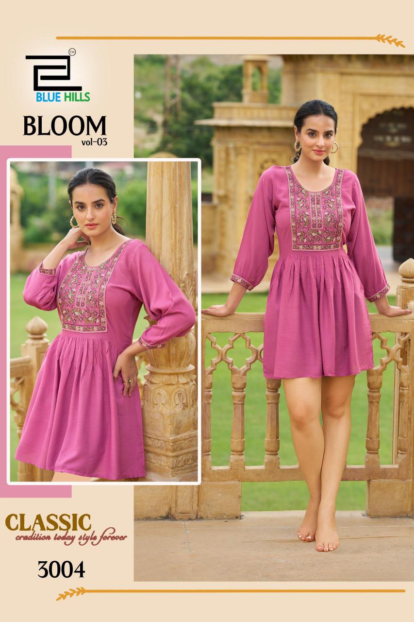 Blue Hills Bloom Vol 0.3 catalog fancy kurti 