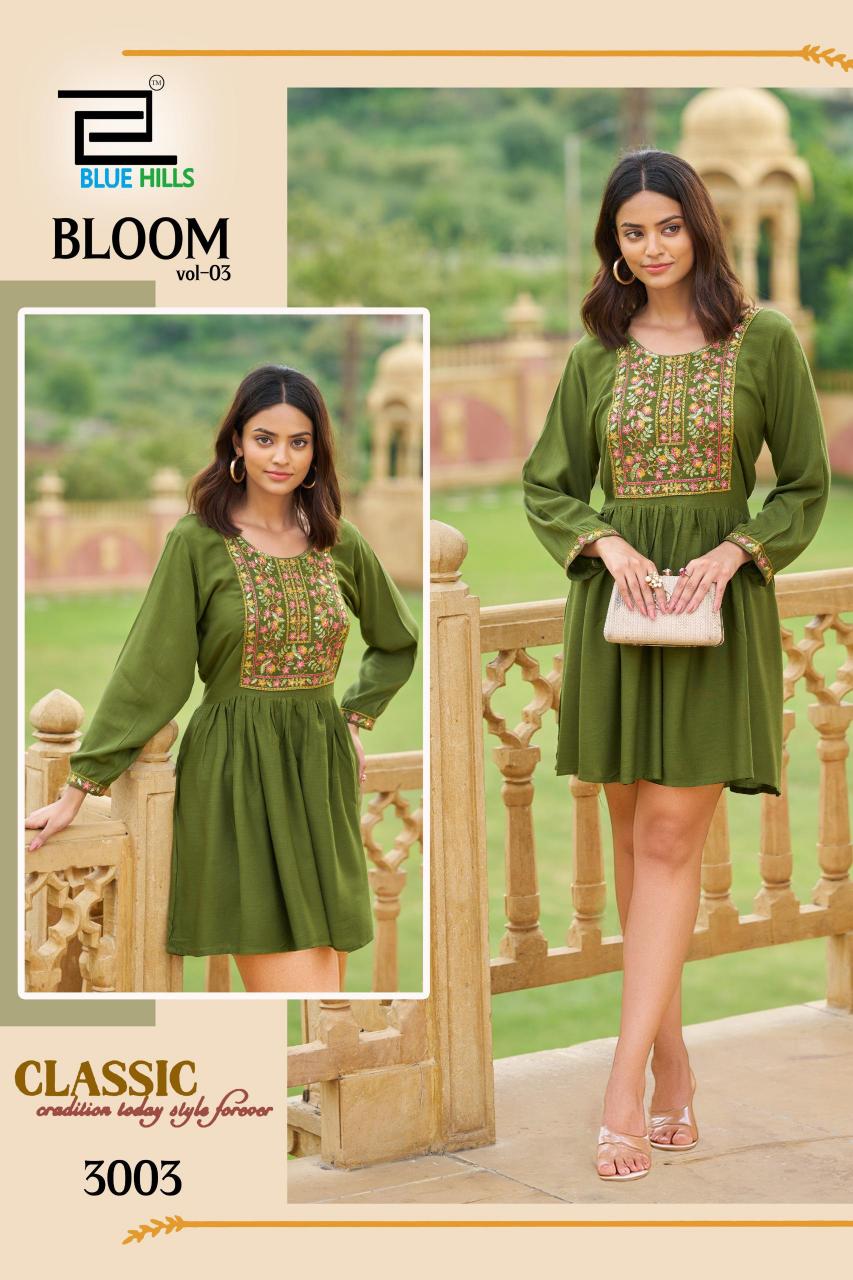 Blue Hills Bloom Vol 0.3 catalog fancy kurti 