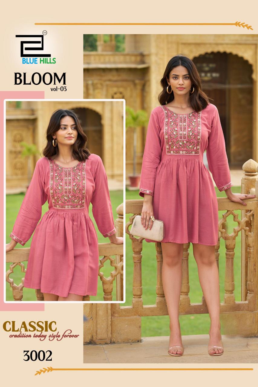 Blue Hills Bloom Vol 0.3 catalog fancy kurti 
