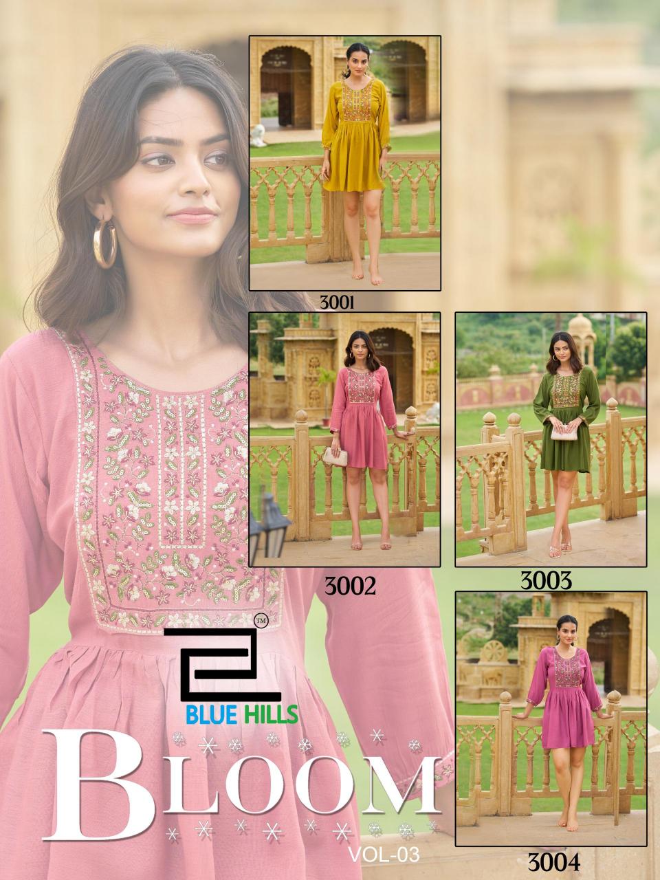 Blue Hills Bloom Vol 0.3 catalog fancy kurti 
