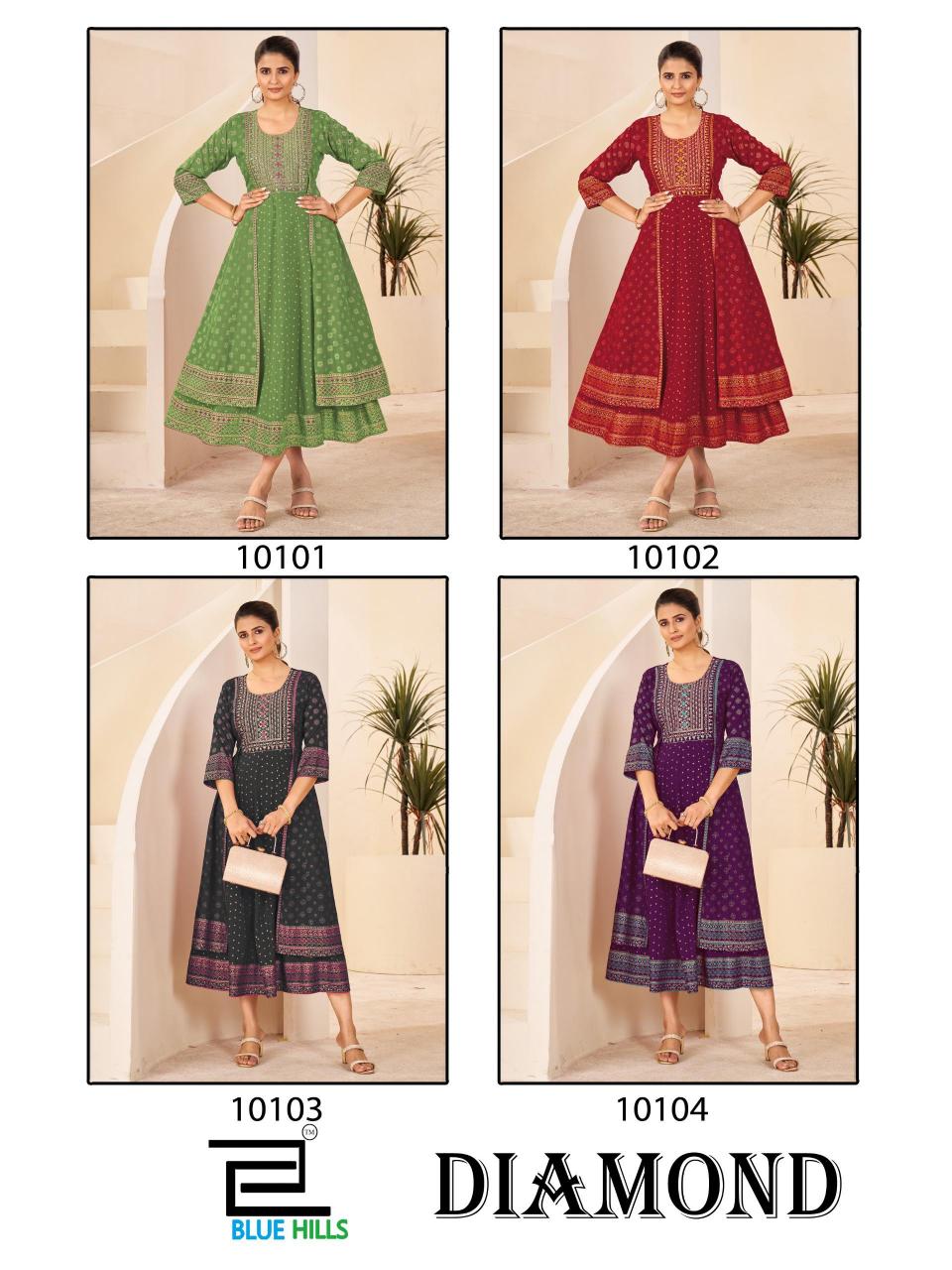 Blue Hills Diamond Catalog anarkali kurti online india