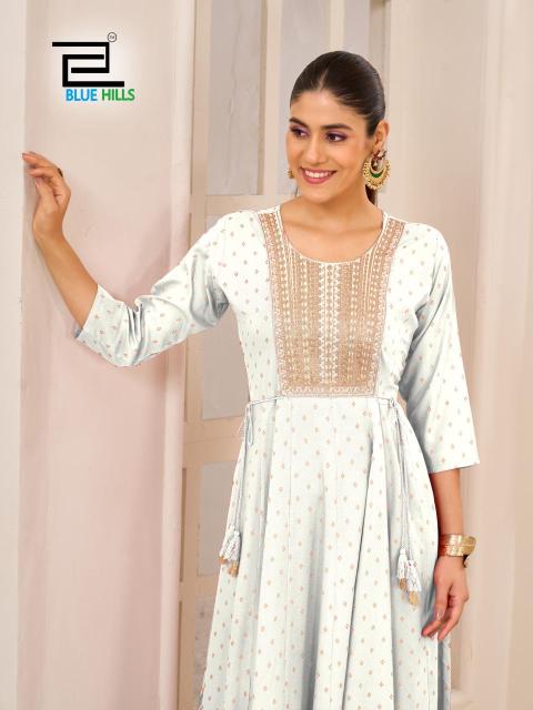 Blue Hills Golden Duck Catalog wholesale anarkali kurtis in surat