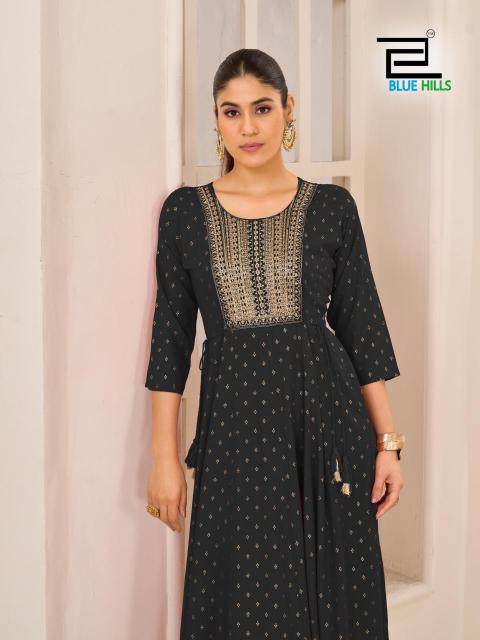 Blue Hills Golden Duck Catalog wholesale anarkali kurtis in surat