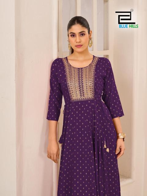 Blue Hills Golden Duck Catalog wholesale anarkali kurtis in surat