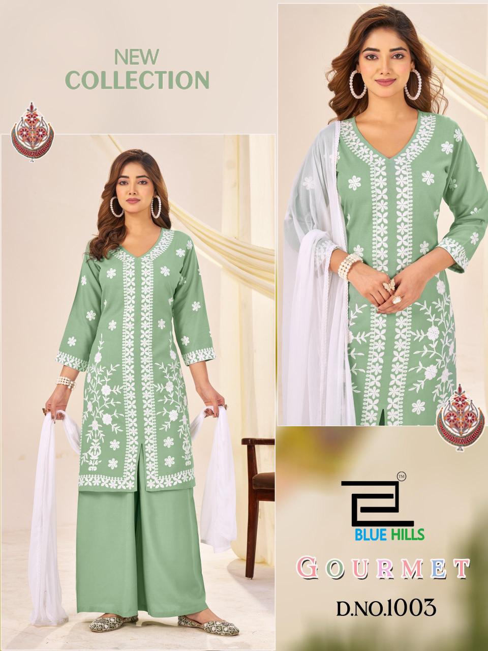 Blue Hills Gourmet catalog plazo kurti description india