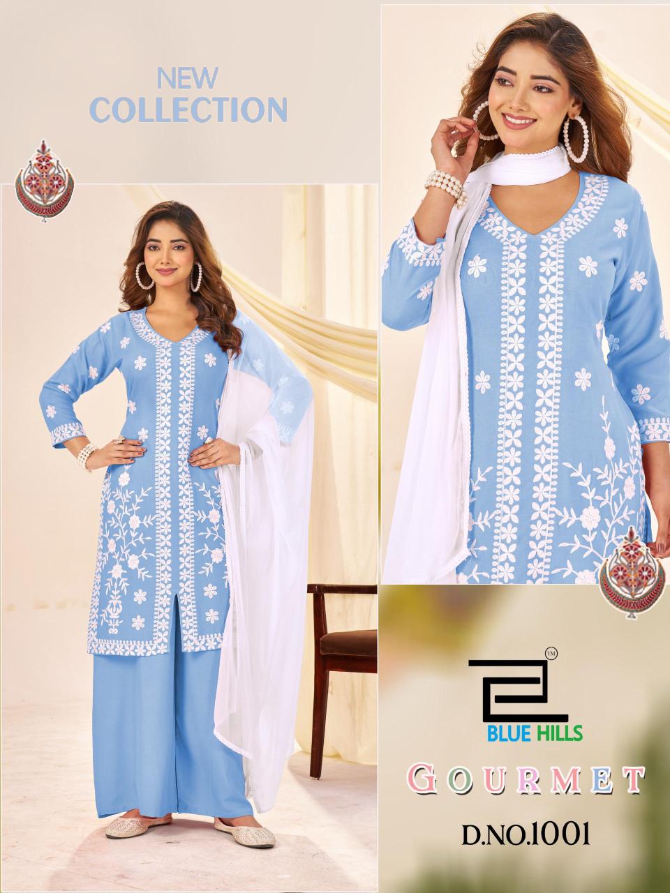 Blue Hills Gourmet catalog plazo kurti description india