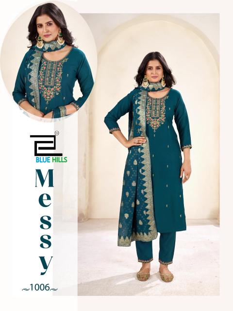 Blue Hills Messy catalog wholesalers in surat for kurtis