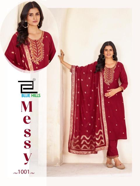 Blue Hills Messy catalog wholesalers in surat for kurtis