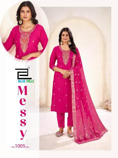 Blue Hills Messy catalog wholesalers in surat for kurtis