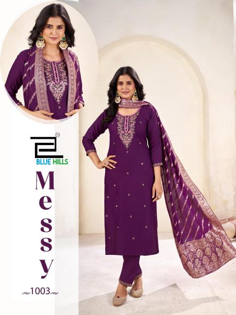 Blue Hills Messy catalog wholesalers in surat for kurtis