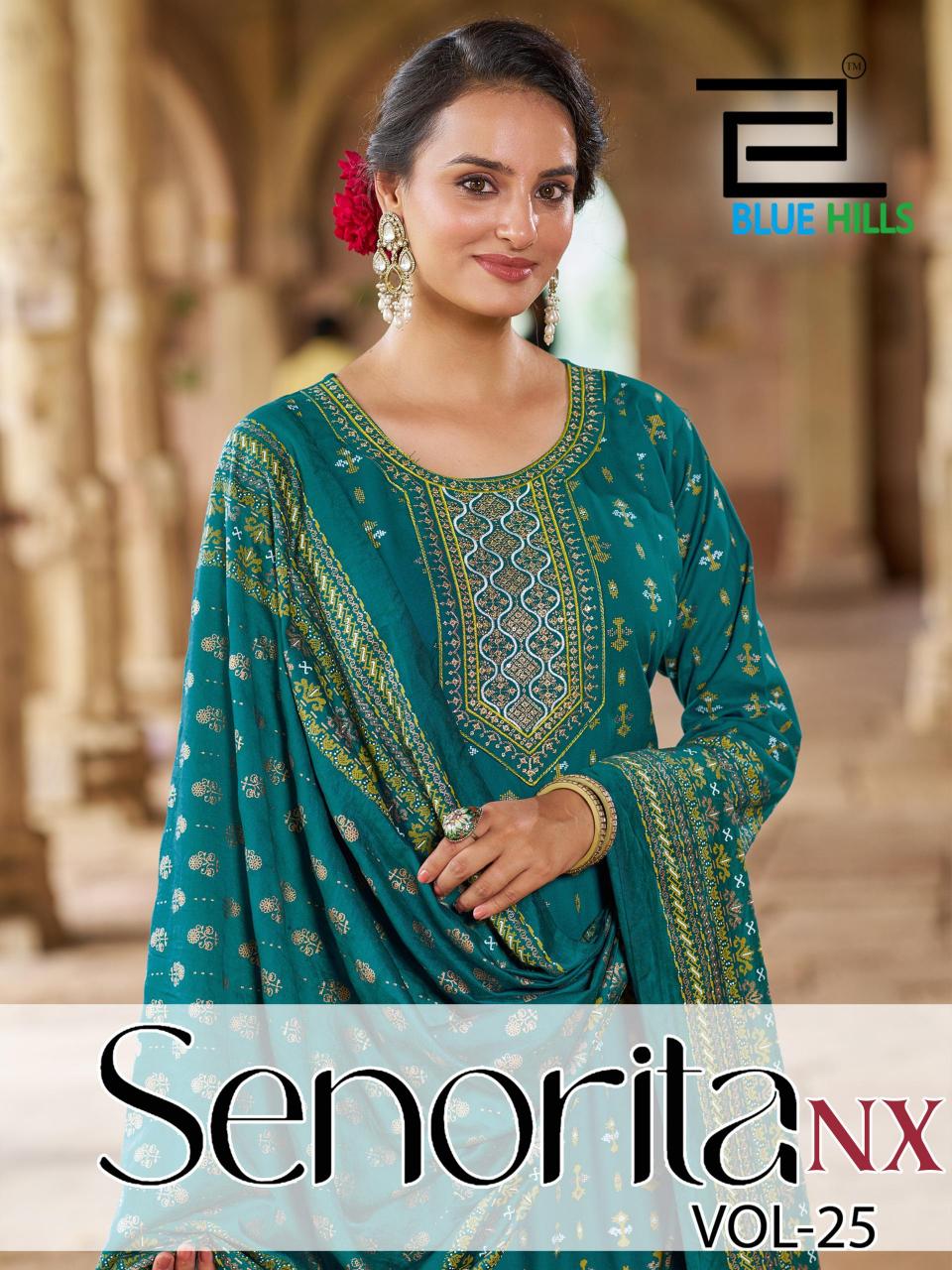Blue Hills Senorita vol 25 Nx catalog women anarkali kurti online india