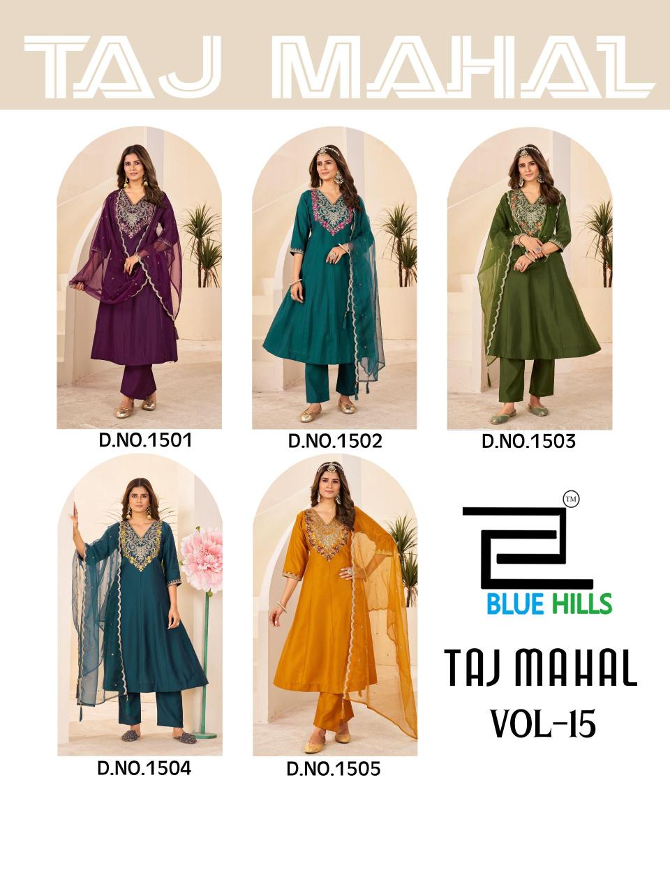Blue Hills Taj Mahal vol 15 Catalog surat kurti market