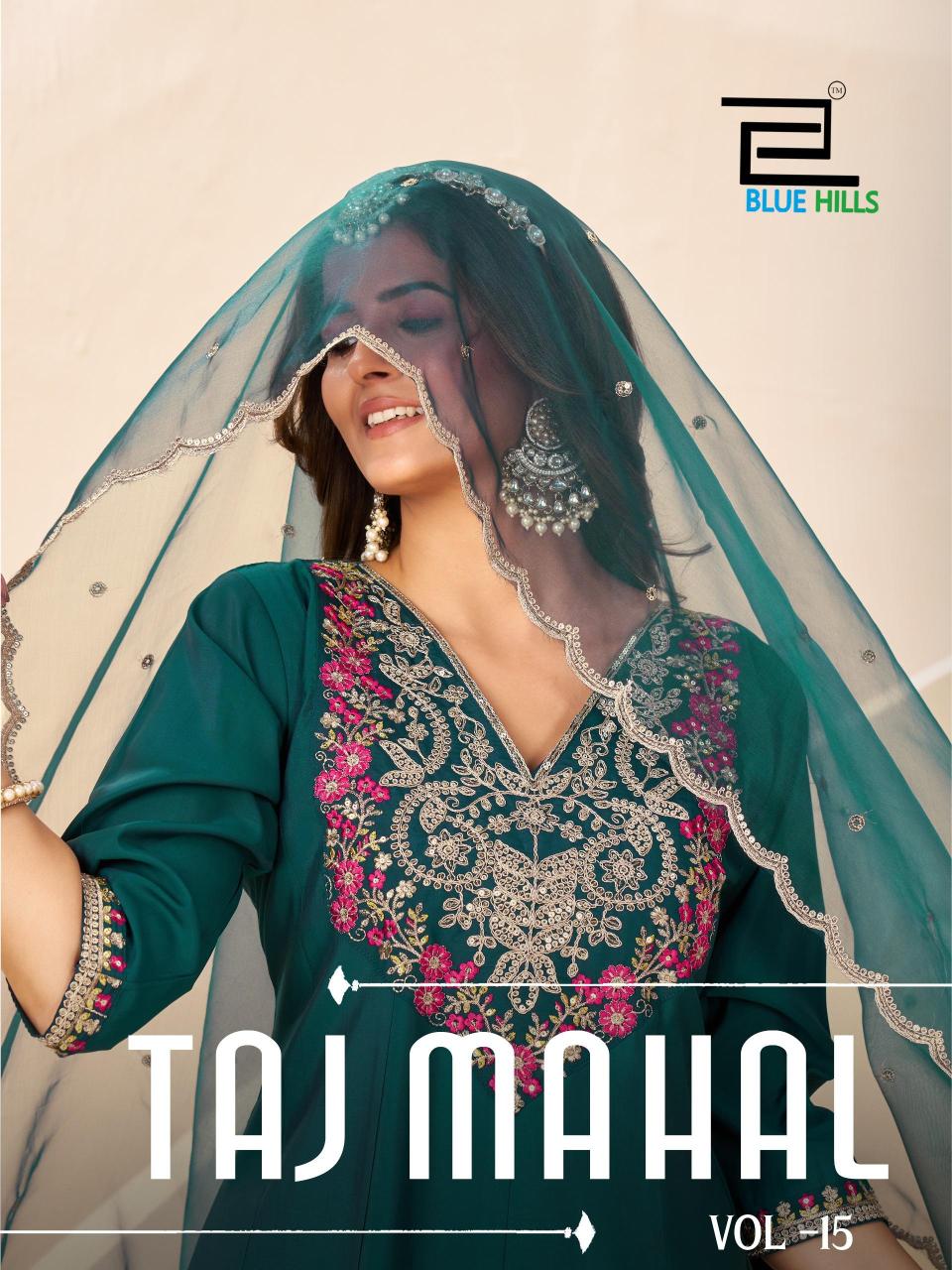 Blue Hills Taj Mahal vol 15 Catalog surat kurti market