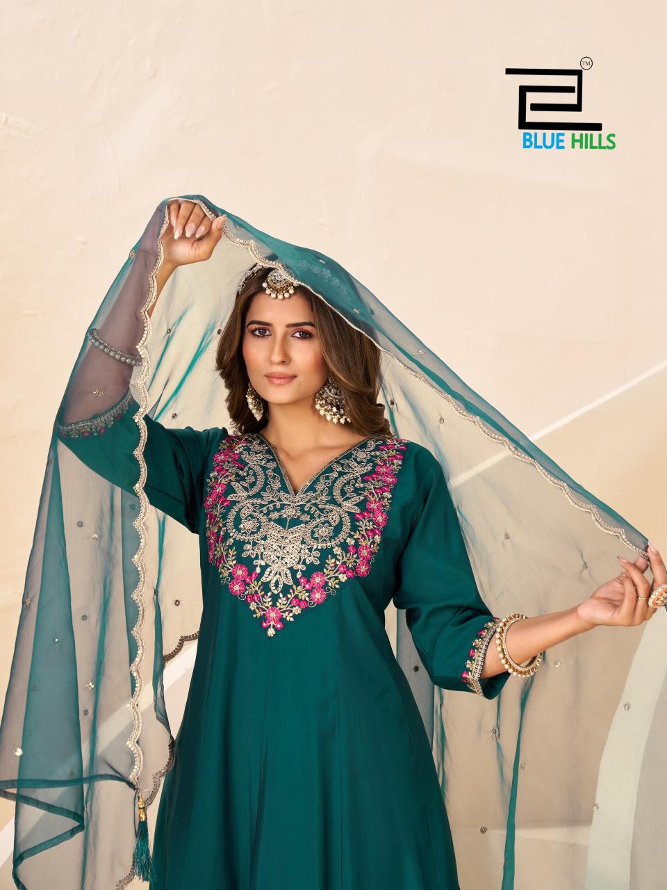 Blue Hills Taj Mahal vol 15 Catalog surat kurti market