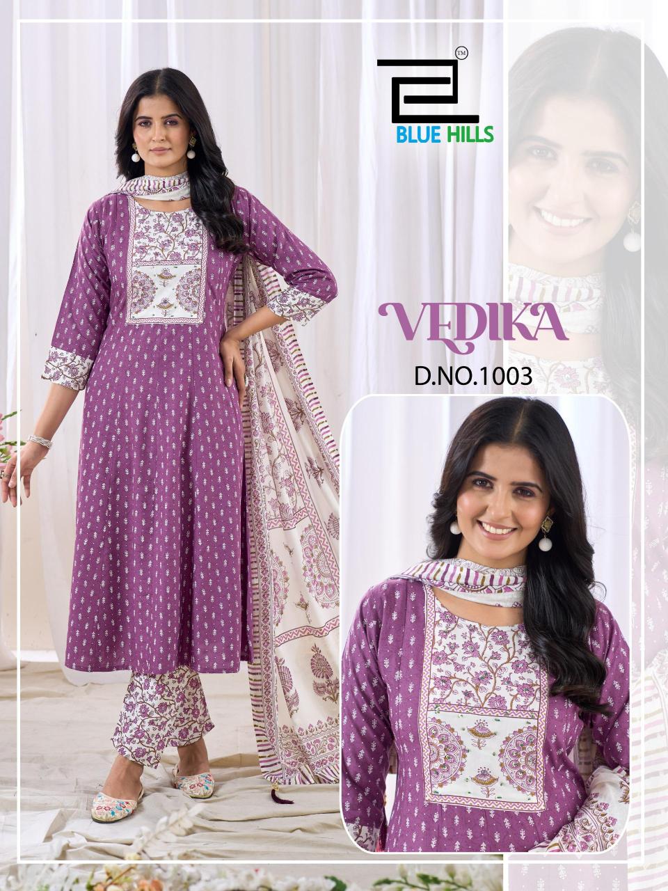 Blue Hills Vedika catalog branded kurtis wholesale in surat
