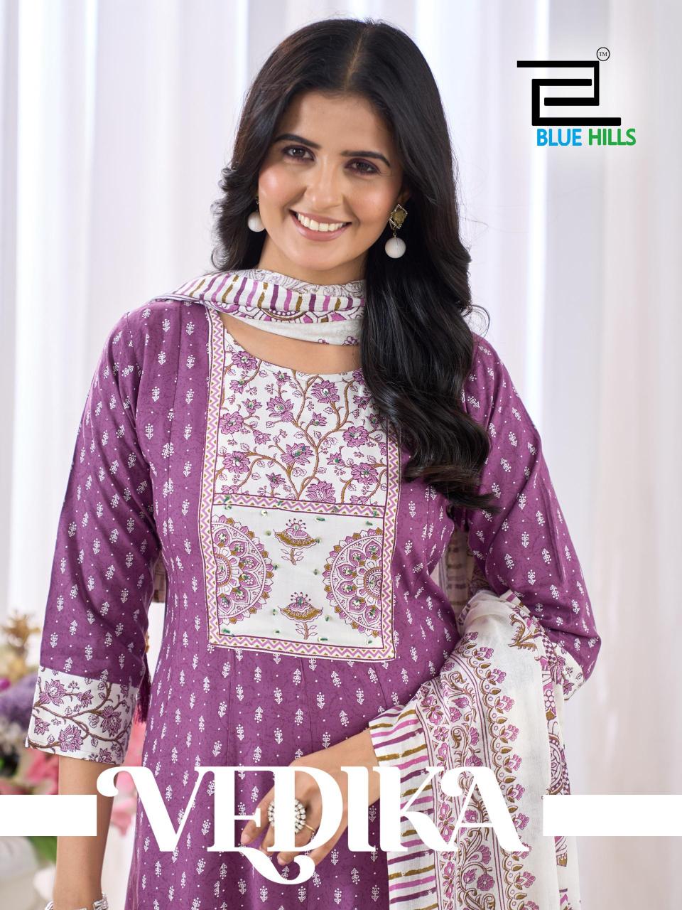 Blue Hills Vedika catalog branded kurtis wholesale in surat