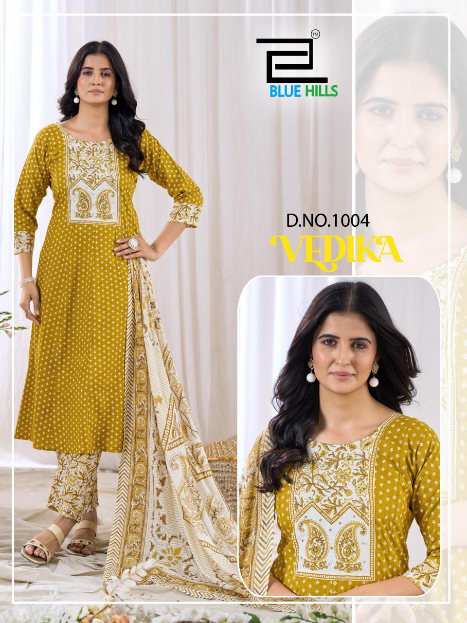 Blue Hills Vedika catalog branded kurtis wholesale in surat