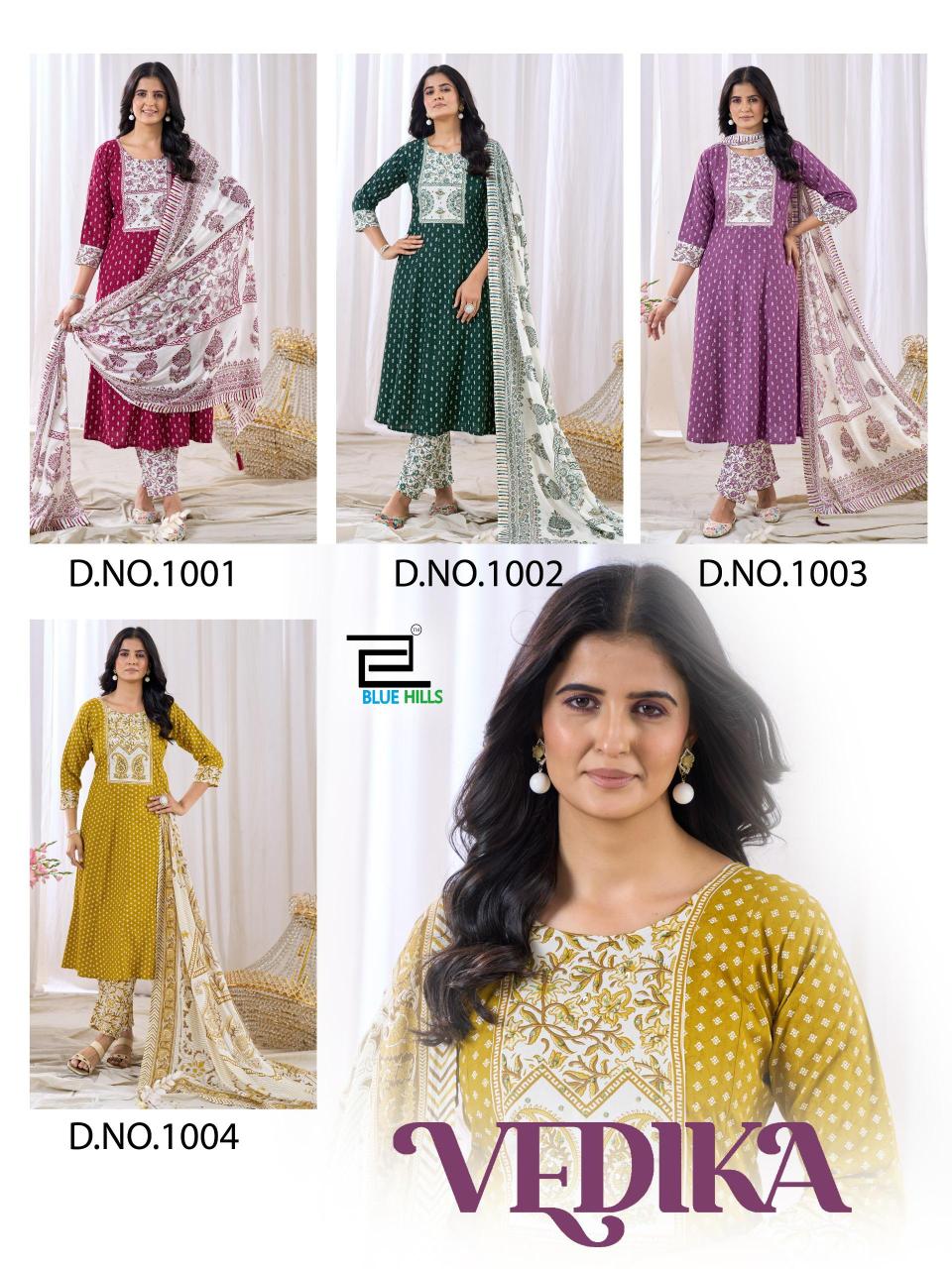 Blue Hills Vedika catalog branded kurtis wholesale in surat