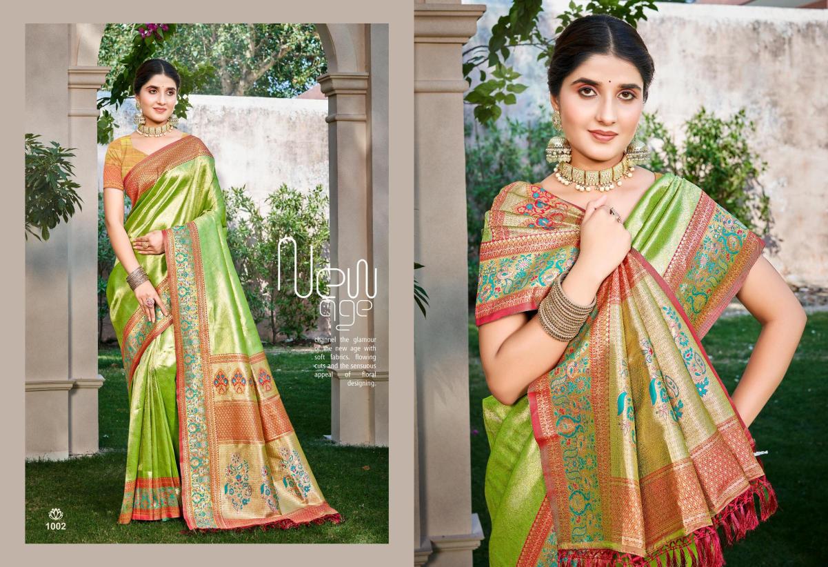 Bunawat - Hema Silk-03 Sangam Prints Kanjivaram Silk Woven Work Traditional Saree