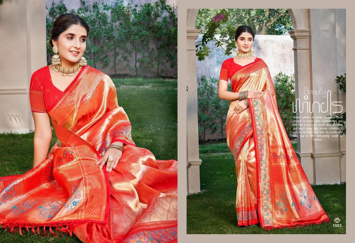 Bunawat - Hema Silk-03 Sangam Prints Kanjivaram Silk Woven Work Traditional Saree