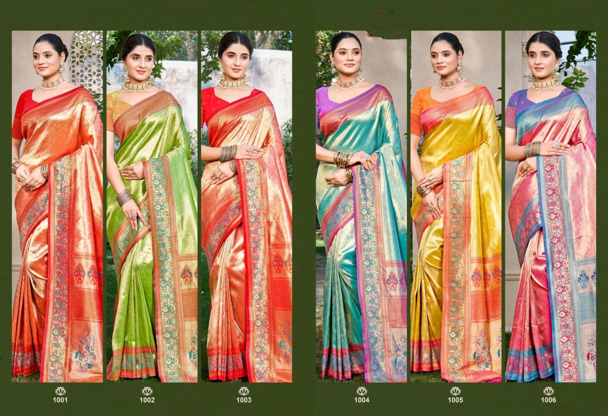 Bunawat - Hema Silk-03 Sangam Prints Kanjivaram Silk Woven Work Traditional Saree