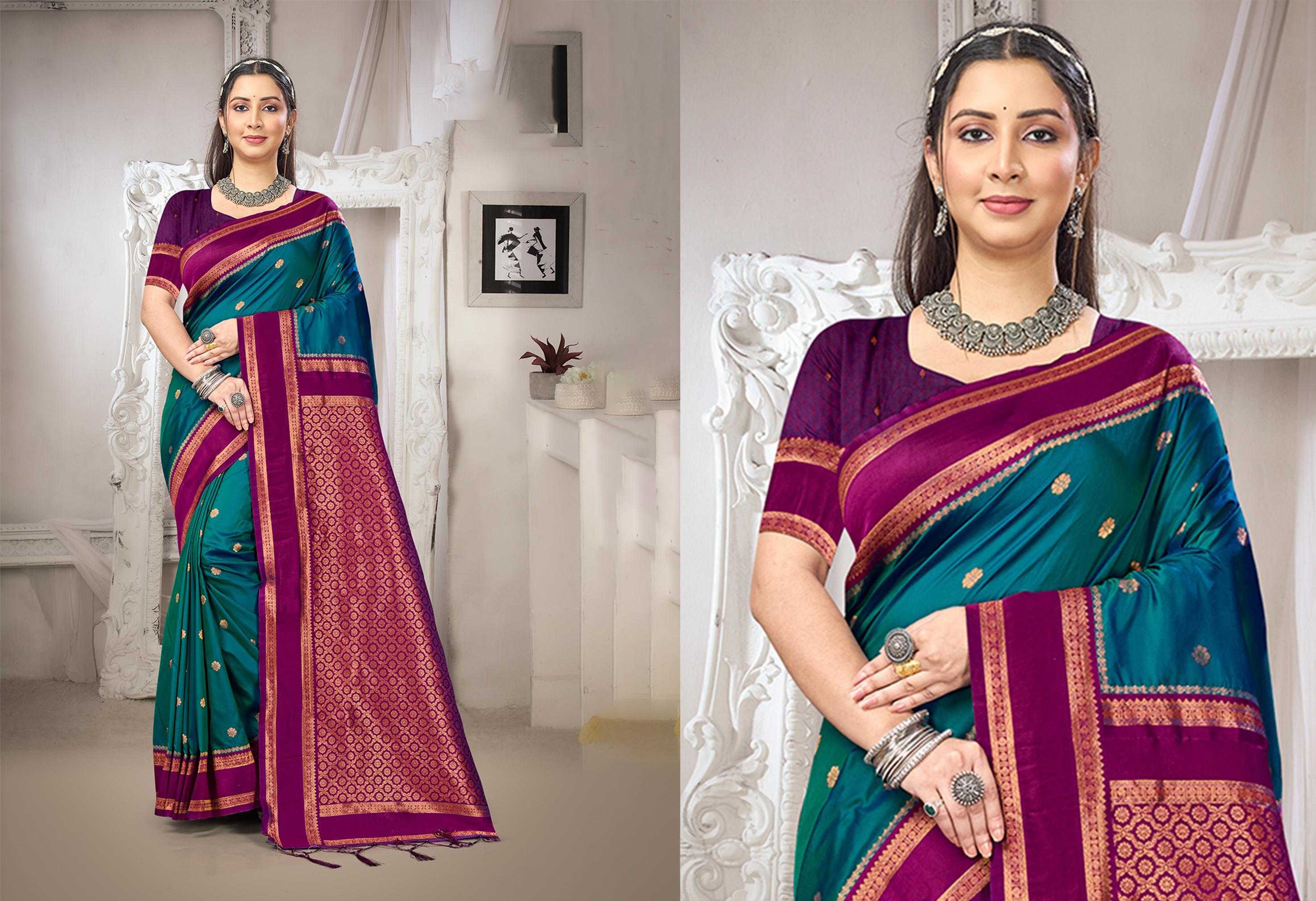 Bunawat - Narayan Pattu Sangam Prints Silk Woven Work Traditional Saree