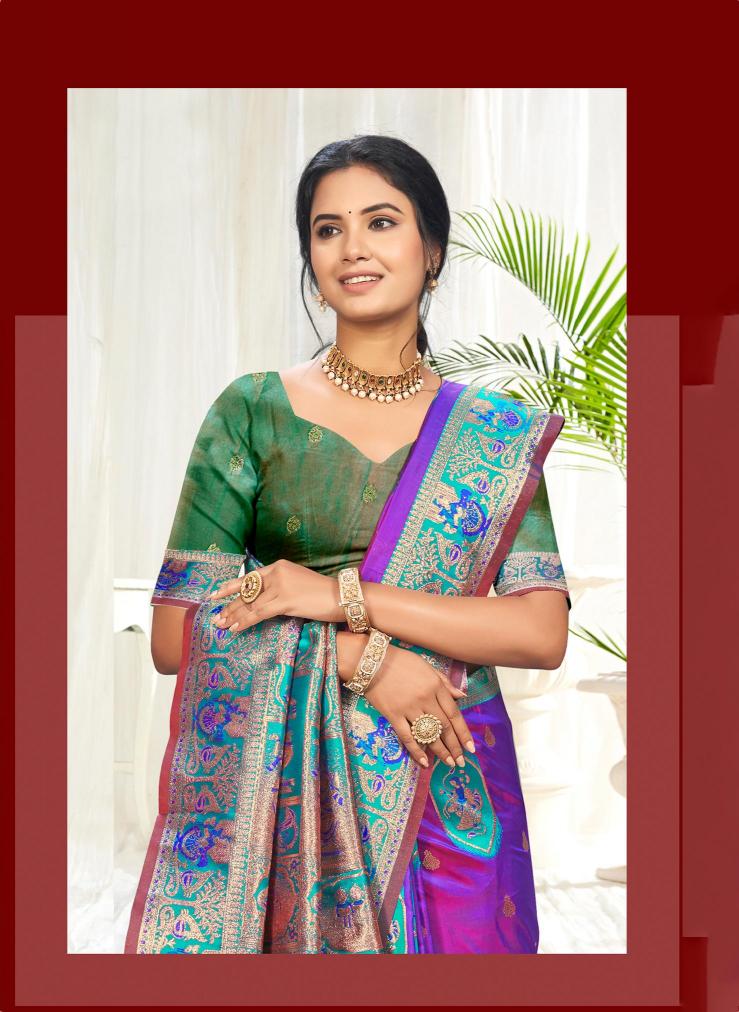 Bunawat - Sursangam 06 Sangam Prints Silk Woven Work Traditional Saree