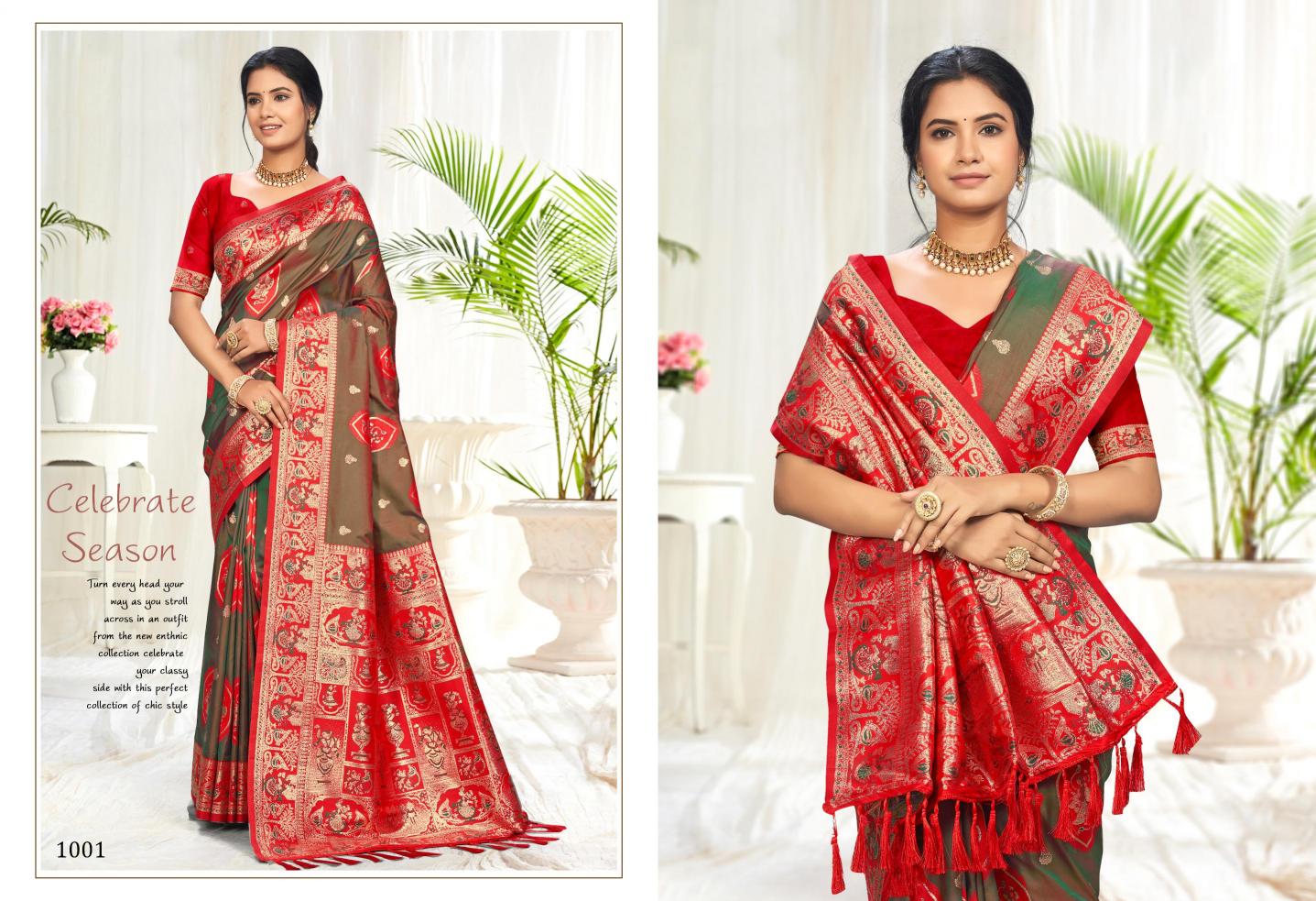 Bunawat - Sursangam 06 Sangam Prints Silk Woven Work Traditional Saree