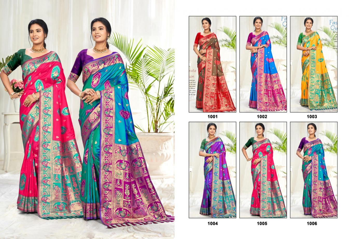 Bunawat - Sursangam 06 Sangam Prints Silk Woven Work Traditional Saree