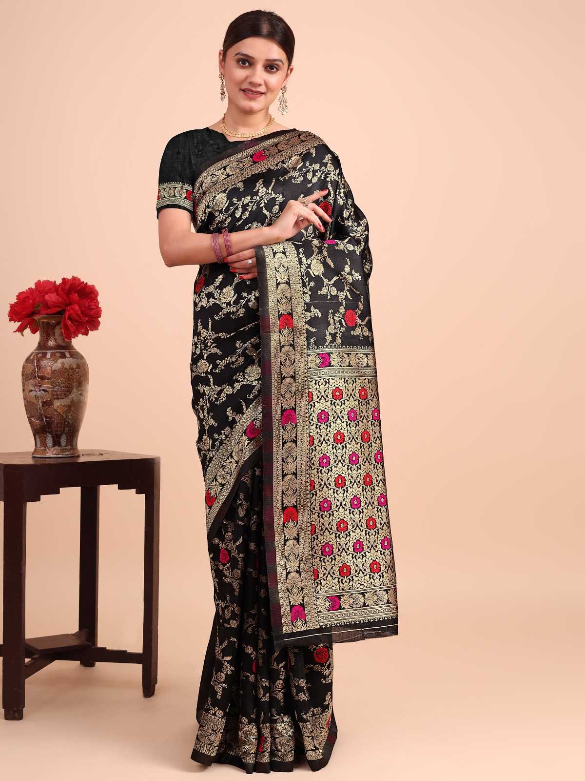 Dazira banarasi silk vol 15 OT 04 catalog saree borders wholesale surat